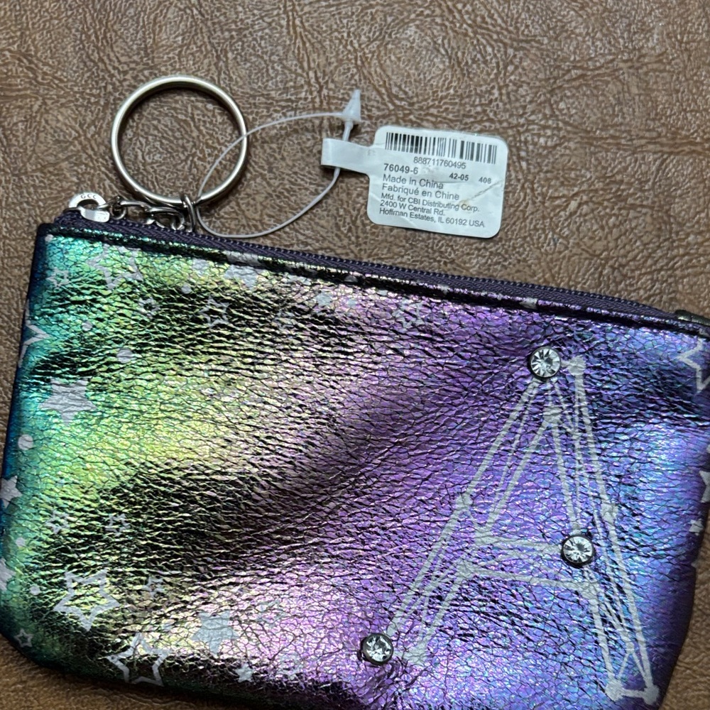 Claire's Black and Purple Small Pouch